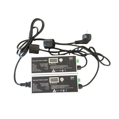 UV Light Ballast for Home Water Use Electric 4-55W UV Lamps Electronic Ballast with Grounding Wire and Timer Plastic Material