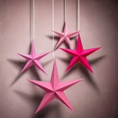 30cm Paper Star Christmas & Easter Party Wall Decorations for Festive and Elegant Events