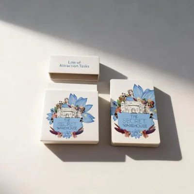 Custom Wholesale Affirmation Cards Printing Logo Question Eduction Flash Card Motivational Deck for Mental Health