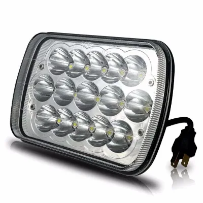 High Quality 4x6 Inch Headlight Truck Square Headlight Hi/Lo Led Sealed Beam Rectangle Car LED Headlight White DRL
