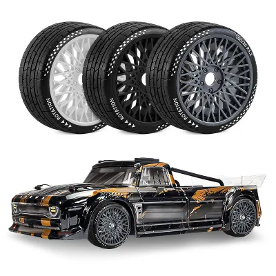 D366 17mm Hex Wheel Tires 4PCS for 1/7 KM 1/8 X3GT GT RC Car Parts
