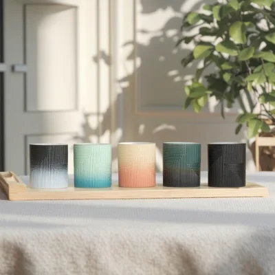 Modern Ceramic Tea Mug and Coffee Cup High-End Chinese Style Simple Home Office Design for Boiling Water for Afternoon Tea