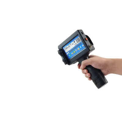 WAISU 12.7mm Handheld Inkjet Label Printer Touchscreen Battery Powered for Carton Paper Plastic-Logo Date QR Code Printing