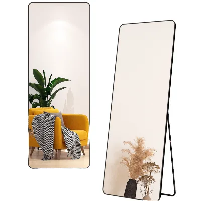 Modern Full-length Mirrors Decor Wall Living Room Glass Mirror Wall Standing Mirror Rectangular Shape