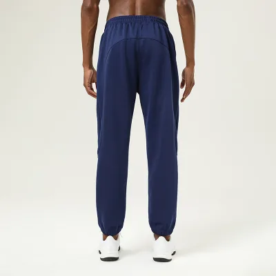 Autumn Winter Men's Casual Sports Sweatpants Cross-Border New Quick-Dry Smooth Running Fitness Pants with Elastic Waist Closure