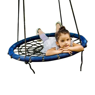 ZOSHINE Round Tree Swing with Reinforced Ropes Easy Installation for Outdoor Patio Fun