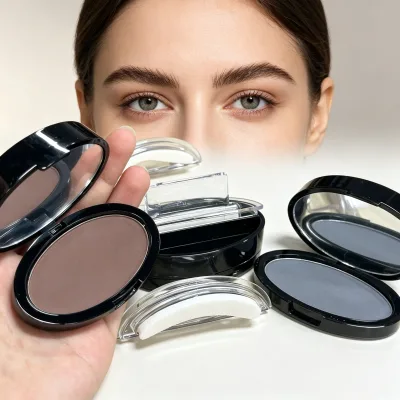 Vegan Cruelty Free Eyebrow Stamp With Soft Eyebrow Powder Natural Shading Brow Set Custom Logo Private Brand Service