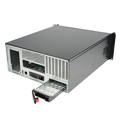 4U Aluminium Chassis 8.9 Inch LCD Display Touchpad Keyboard Integrated KVM Broadcast Control Intel 19 Inch Industrial Server