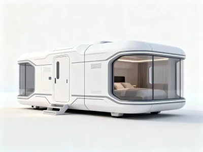 Simple Movable Capsule Container with 1 Year Warranty for Homestay Store Office & Activity Rooms