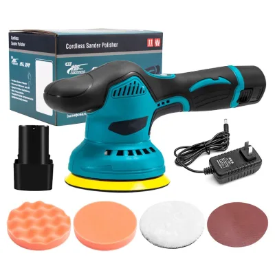 Dual Action Polisher Random Buffer Polisher Kit 8 Variable Speed Buffer Polisher for Car Waxing/Buffing/Scratch Repairing