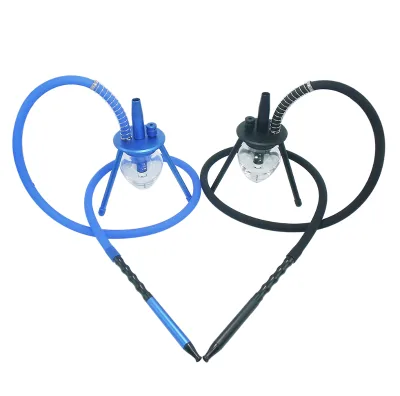 Hot Sale New Design Classical Wholesale Glass Bottle Aluminum Triangle Hookah Shisha