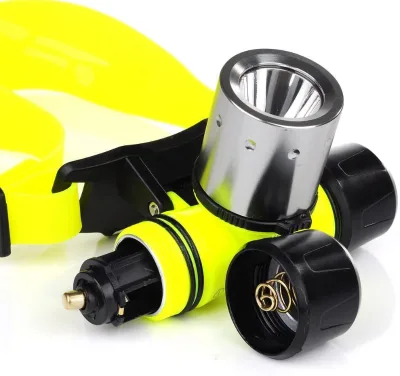 LED Headlamp for Diving, 3 Modes Adjustable Underwater Headlight Waterproof Head Flashlight XPG High Lumen for Gift