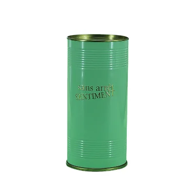 Custom Round Perfume Tin Box Metal Tinplate Packaging Container with Lid for Cosmetic and Gift