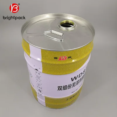 Metal Lubricating Oils Storage Containers Drums Pails Barrels with Spout Caps