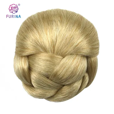 China Manufacture Synthetic Hair Bun Accessories Chignon Hair Pieces Bun Clip Hair Pieces Buns for Women