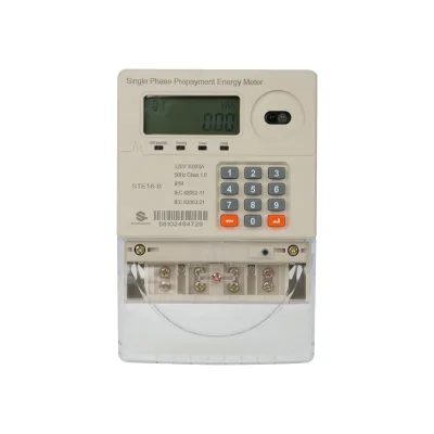 STS Smart Electricity Meter 3 Phase Pre-paid Electric Meter 1 Phase with Button