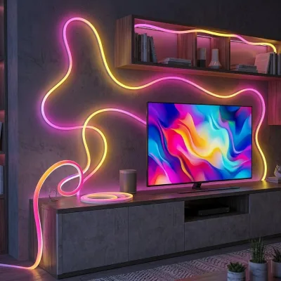 WiFi Smart Neon LED Strip Light Flexible RGB Rope Light App Control for TV Wall Bedroom Home Decor