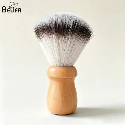 New Soft Bristle Men Shaving Brush Custom Logo Facial Care Beard Cleaning Grooming Brush