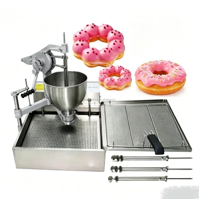 Australian 220v 50hz Portable Electric Gas Automatic Mini Sweet Ball Dispenser Donut Mochi Maker Machine for Puff Puff