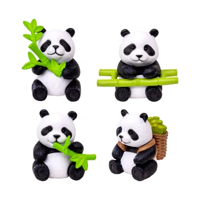 Cute Panda Miniature Figurines Panda Cake Toppers Panda Fairy Garden Accessories