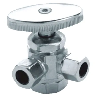 1/2 In. Nominal Compression Inlet X 3/8 In. O.D. Compression Outlet Quarter Turn Angle Valve