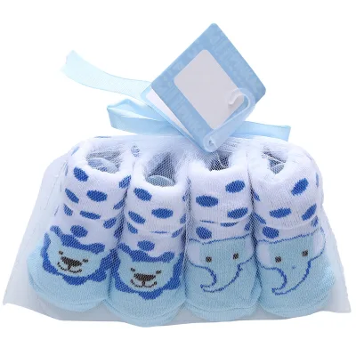 Booties Newborn Knitted Baby Sock Shoes Pure Cotton Baby Socks Shoes for Newborn 0 to 3 Months