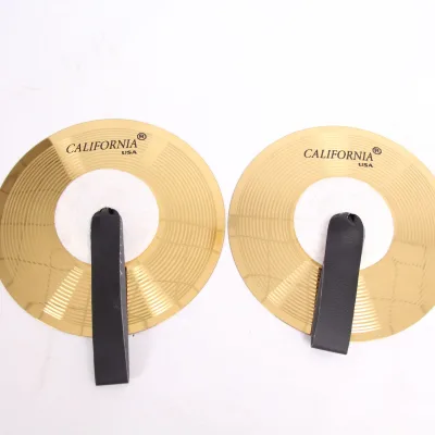 8" Marching Cymbals High Quality Marching Pair Cymbals Pure Yellow Brass Alloy Support Custom Logo Music Parts