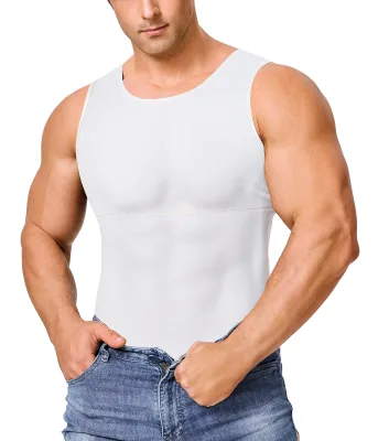 Gynecomastia Compression Shirt Men Slimming Undershirt for Mens Shapewear Body Shaper Compression Tank Top