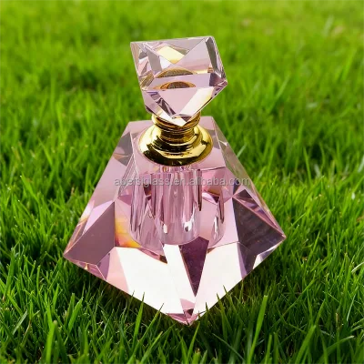 High End K9 Luxury Royal Irregular Shape Crystal Arabic Perfume Glass Bottles