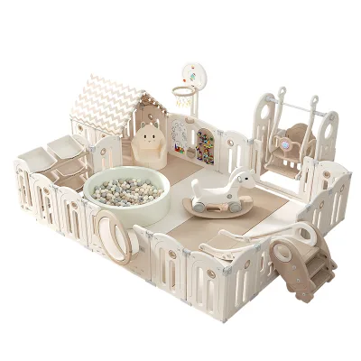 New Arrival Modern Slides Toddler Play House Kids Playpen for 6 Months-10 Years Old Baby Plastic Mall Amusement Park Playpens