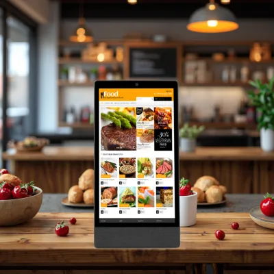 8 Inch L-Shaped USB Rockchip Quad Core Capacitive Touch Screen Tablet Android 11 Restaurant Order System Wi-Fi 4G 2GB+16GB