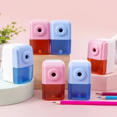 Cute Automatic Plastic Pencil Sharpener Primary School Prize and Children's Gift