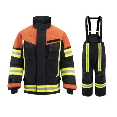 ANBEN NFPA 1971 Firefighting Suit Europe Standard Nomex IIIA 2-Color ROSENBAUER Fireman Gear with Aramid Material