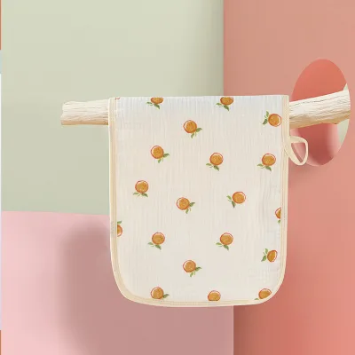 Eco-Friendly Printed Cartoon Pattern Baby Bath Towel 100% Cotton Soft Home Use 25x48cm for Newborn Girls and Boys
