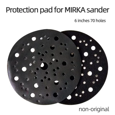 Non-original 6 Inch for Mirka Dry Grinder Protective Pad, Pneumatic Electric Dry Grinding Head Tray Self-adhesive Soft Pad