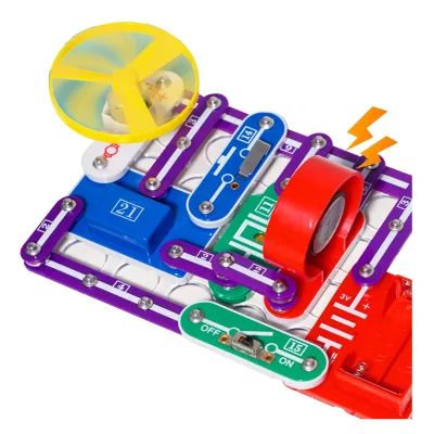 KK NEW 2025 STEM Electronic Discovery Kit Educational Physics Toys Circuit Blocks for Kids for Boys Girls RC Cars Included