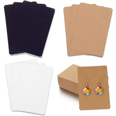 Cardboard Paper Jewelry Card for Earrings Necklace Jewelry Display Card Custom Logo Color Printing Available