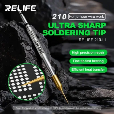 RELIFE 210-LI Ultra for Pure Copper Jumper Wire Tip for Mobile Phones Soldering Iron with Fast Heating