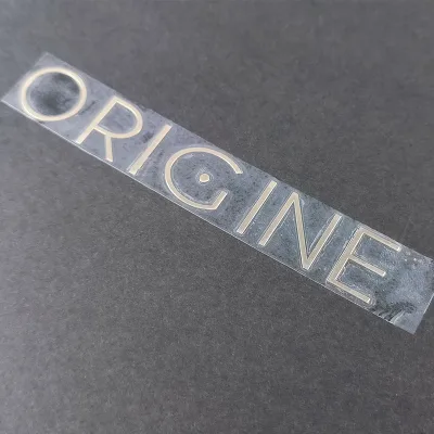 Custom Printed UV Metal Transfer Stickers Advanced Transfer Labels Waterproof Packaging logo Stickers