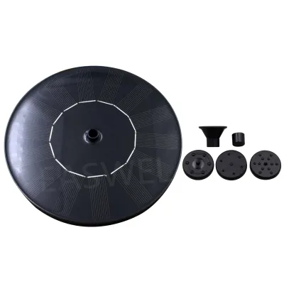 BSV Solar Fountain Pump, 1.4W Solar Fountain for Bird Bath Free Standing Floating Water Fountain With 6 Nozzles Solar Powered