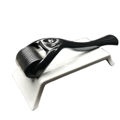 Full Black Derma Roller Dermaroller 0.5 Face Body Beard Hair Growth Titanium Dermaroller Beard Roller for Men and Women
