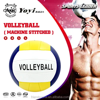 Promotional Machine Stitched Soft Touch PVC Leather Volleyball