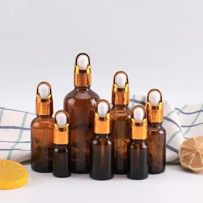 Hot Sale 20ml 30ml 50ml Flower Basket Lid Dropper Bottle Serum Pipette Bottle