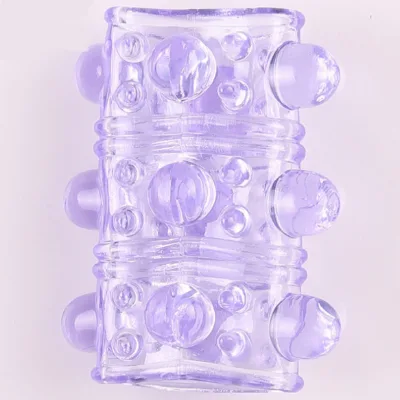 Cheap Delay Sex Time Dotted Thicken Sex Cock Ring Penis Sleeve for Men