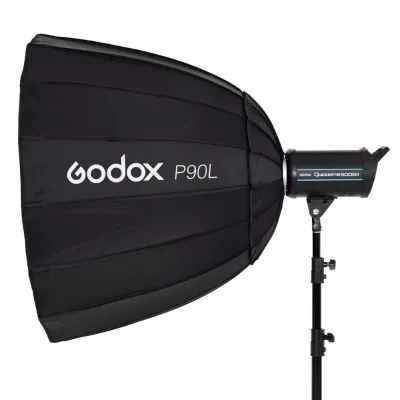 Go dox Portable P90L 90CM Deep Parabolic Softbox Bowens Mount Studio Flash Speedlite Reflector Photo Studio Softbox