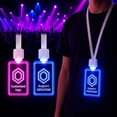 Plastic Name Tag Badge Factory Custom LED Acrylic Name Badge Holder Style for Retail Staff Event Promotion Orders Bulk