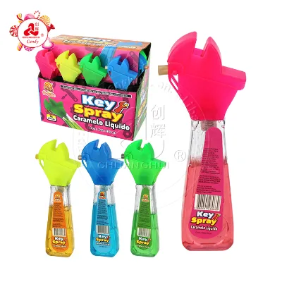 Cartoon Household Tool Wrench Shape Spray Candy Fruit Flavor Liquid Candy
