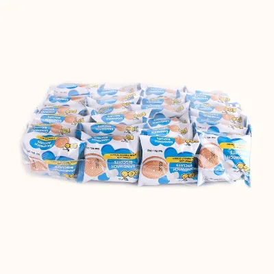 672g Bulk Assorted Chocolate Sandwich Biscuits Cream Filled Snack Crispy Texture Glucose Available Coffee Cheese Egg Boxes
