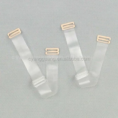 Silicone Bra Straps, clear Strip With Printed Patterns