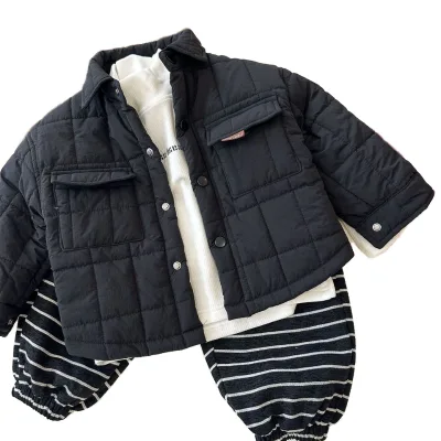 Fall Autumn Winter Baby Boys Girls Corduroy Coat Flannel Jacket Children Clothing Baby Boy Girl Long Sleeve Jacket Kids Coat